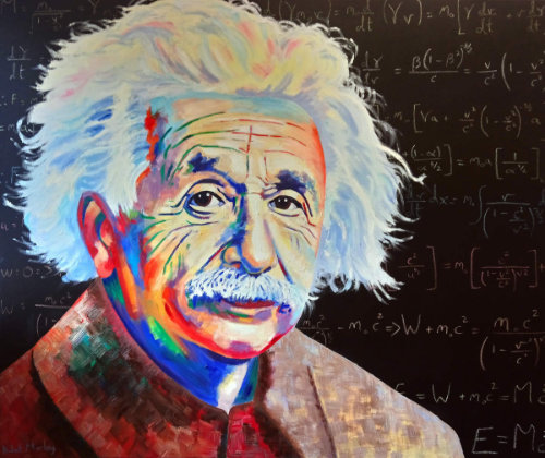 Albert Einstein Oil Painting