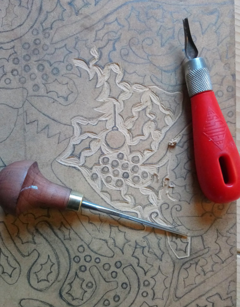 Carving print board