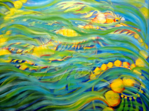 Leafy Seadragon Oil Painting