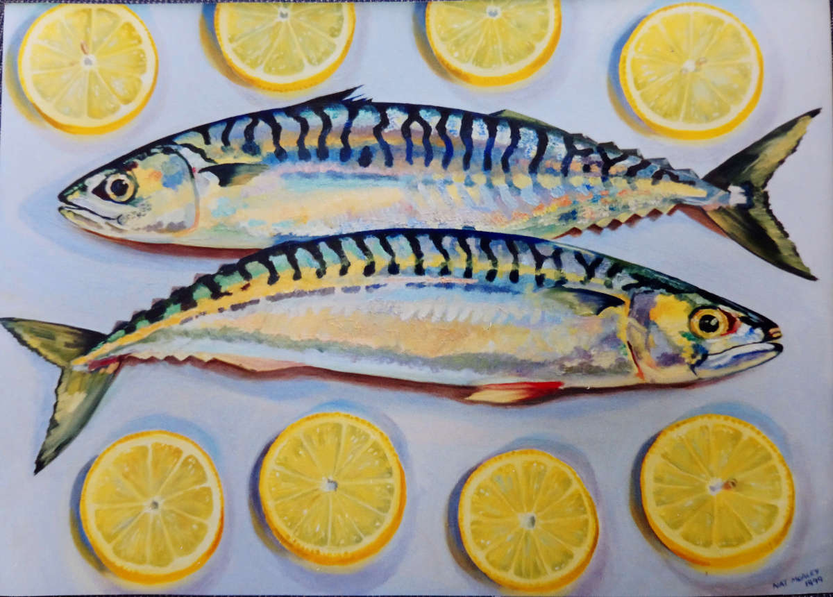 Mackerels painting