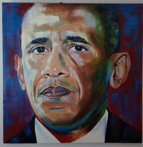 Obama Oil Painting